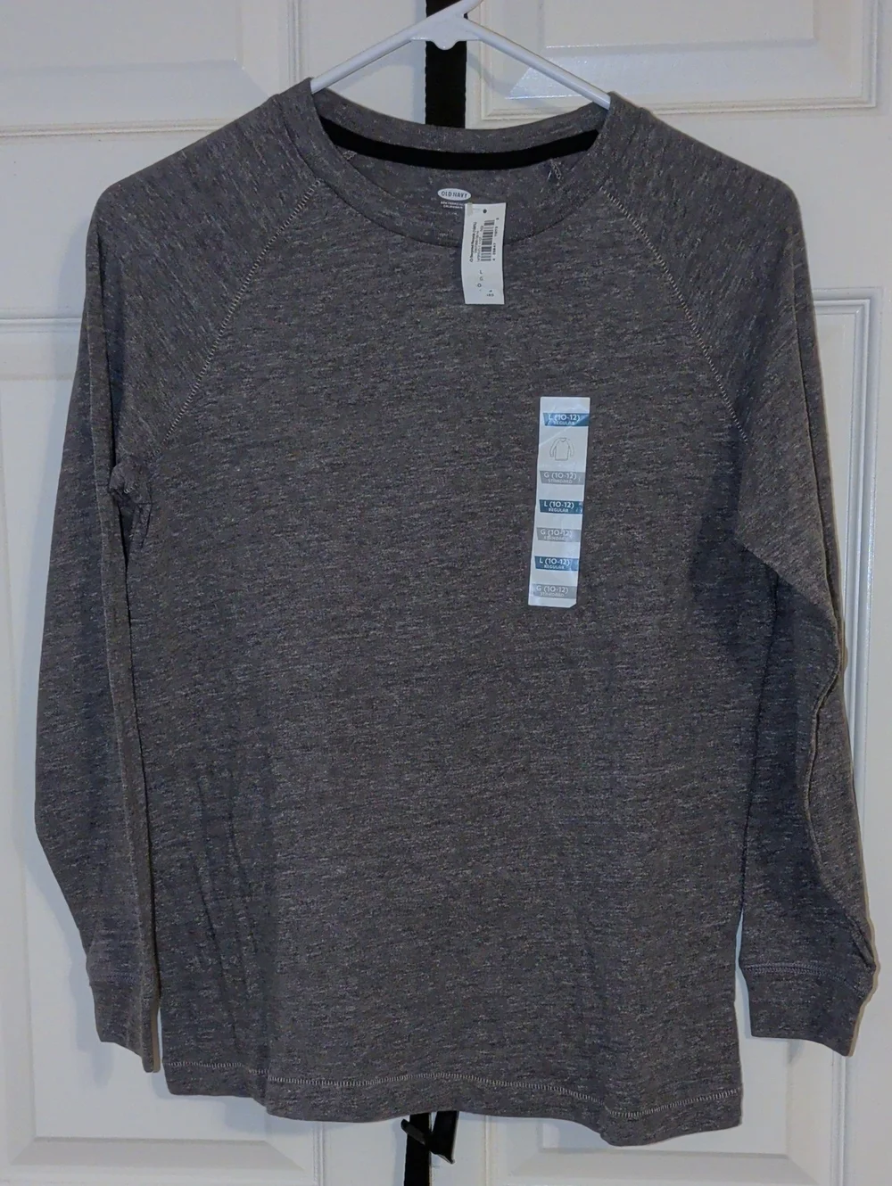 Old Navy Gray Heather Kids Long Sleeve Crew